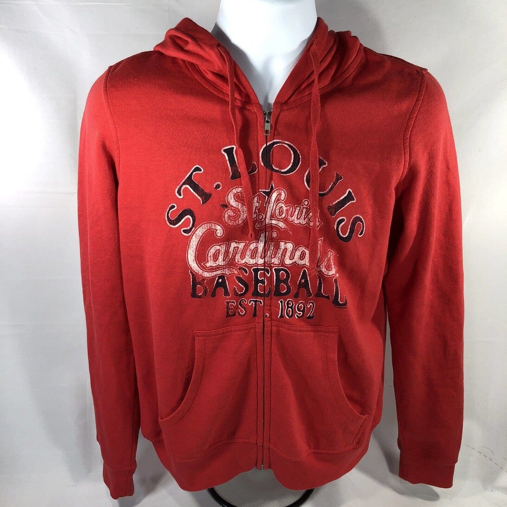 G-III by Carl Banks St. Louis Cardinals MLB Women's L Full-Zip Hoodie Baseball